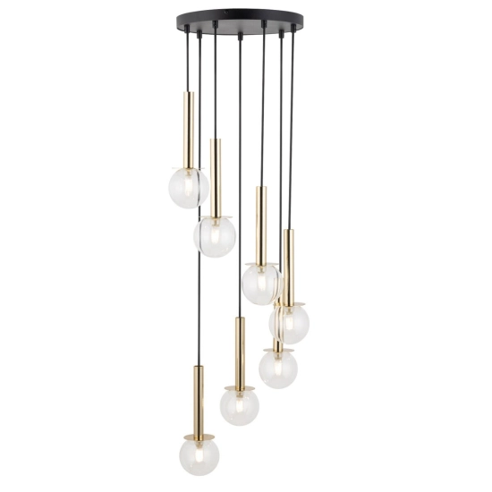 DAISY 7 złoty/transparentny Lampa wisząca 40760 Sigma - zdjęcie produktu