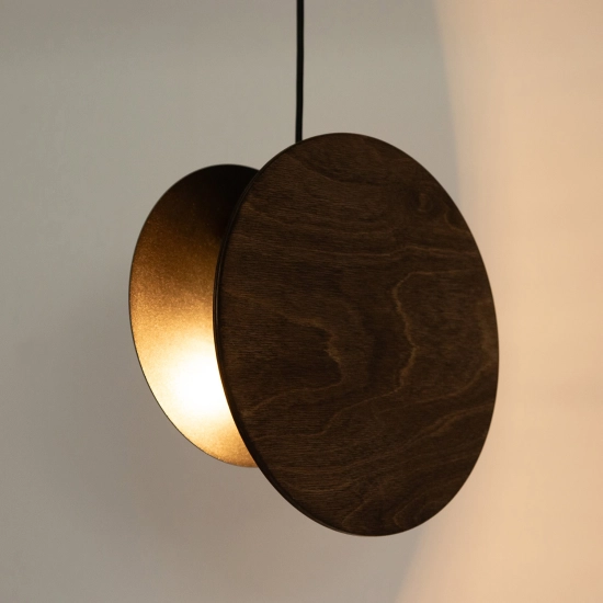 Lampa wisząca TOLA 1 ciemny orzech 40891 Sigma