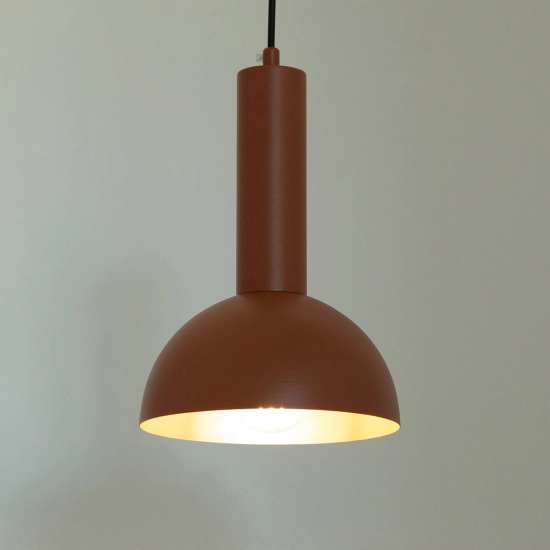 Lampa wisząca VITRUM kopuła S ceglany 40973 Sigma