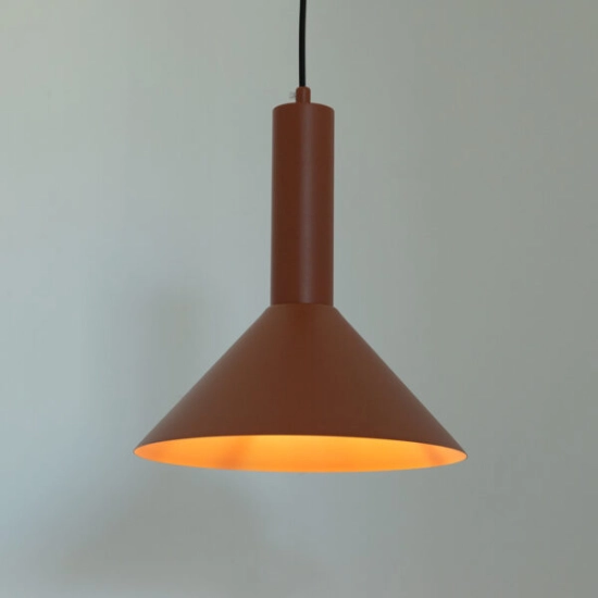 Lampa wisząca VITRUM stożek ceglany 41114 Sigma