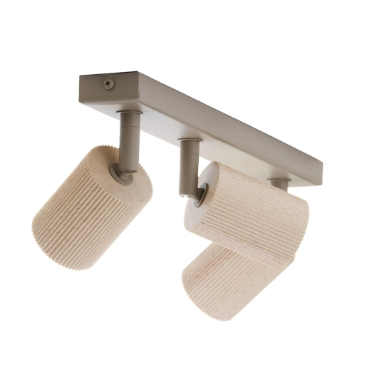 Plafon OPTIC wood ruchomy 3 ciepły beż / drewno naturalne 41878 Sigma