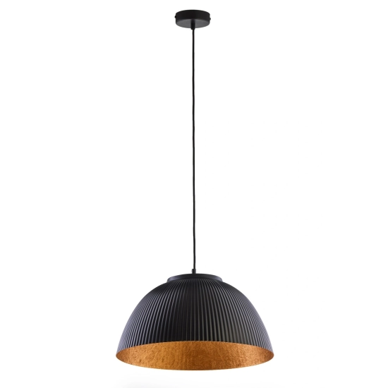 Lampa wisząca LADY ryflowana czarny miedziany 41925 Sigma - zdjęcie produktu