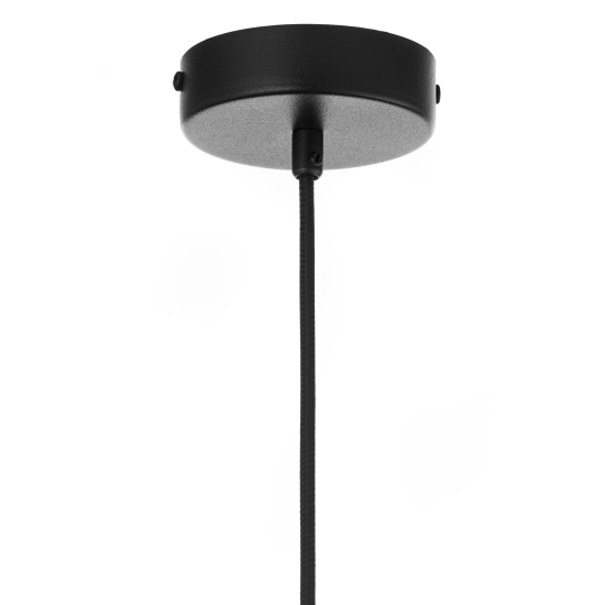 Lampa wisząca LADY ryflowana czarny miedziany 41925 Sigma