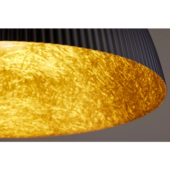 Lampa wisząca LADY ryflowana czarny miedziany 41925 Sigma