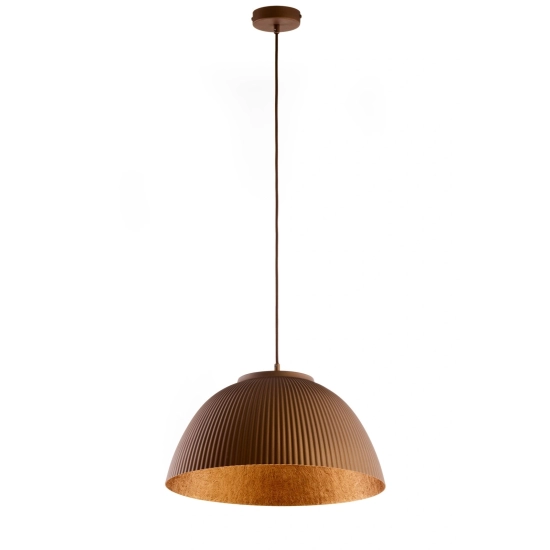 Lampa wisząca LADY ryflowana brązowy miedziany 41927 Sigma - zdjęcie produktu