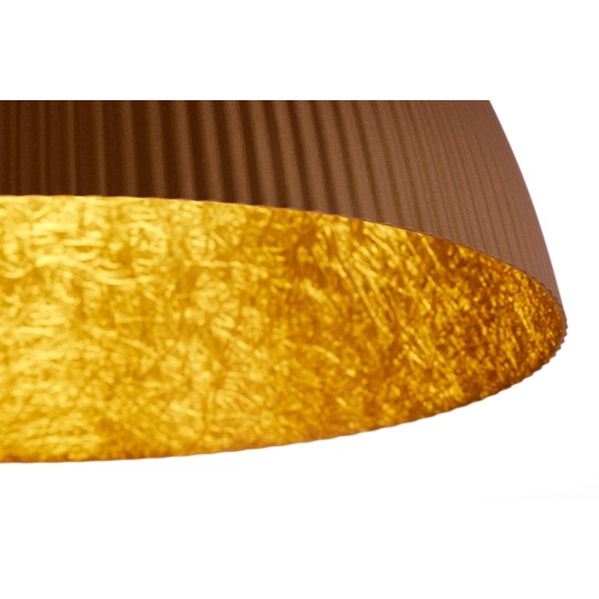 Lampa wisząca LADY ryflowana brązowy miedziany 41927 Sigma