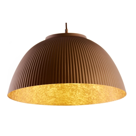 Lampa wisząca LADY ryflowana brązowy miedziany 41927 Sigma