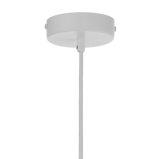 Lampa wisząca LADY ryflowana biały złoty 41929 Sigma