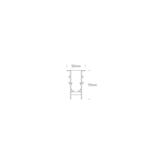 Magnetic Recessed Profiles Szyna Podtynkowa 2m 42002R/B ONE LIGHT