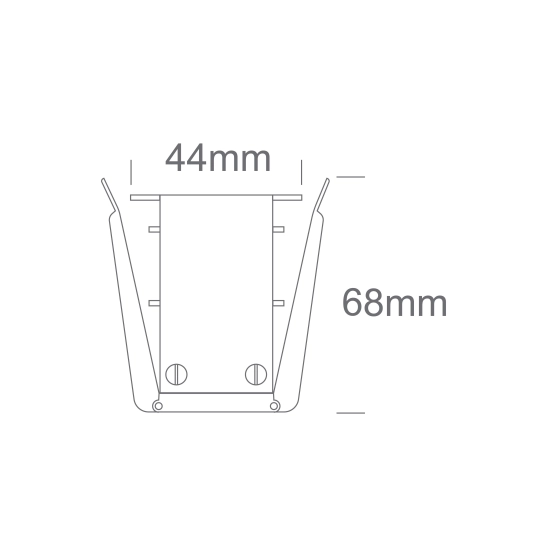 BLACK MAGNETIC RECESSED PROFILE 2m 48V MIDI 42002RB/B ONE LIGHT