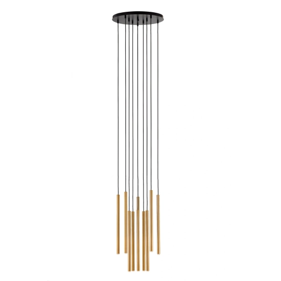 Lampa wisząca SOPEL 10 ANTRESOLA dwa poziomy czarny złoty 42056 Sigma - zdjęcie produktu