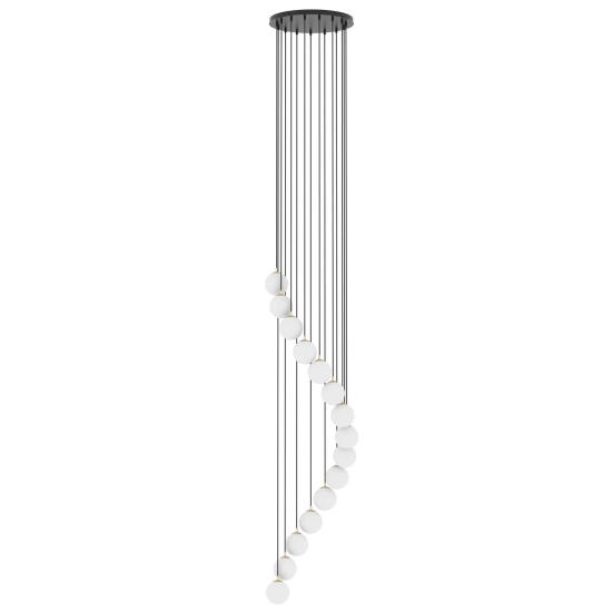 Lampa wisząca PIANO 15 ANTRESOLA czarny złoty 42059 Sigma - zdjęcie produktu