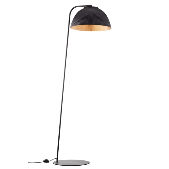 Lampa podłogowa LADY ryflowana czarny miedziany 42062 Sigma - zdjęcie produktu
