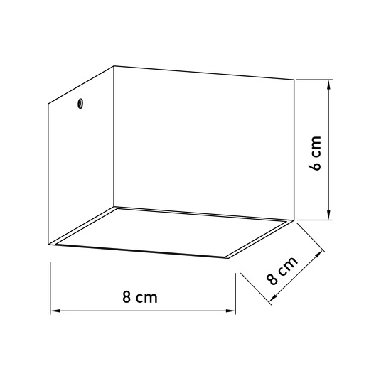 Plafon CUBO METALIK LED 3000K miedziany szczotkowany 42073 Sigma