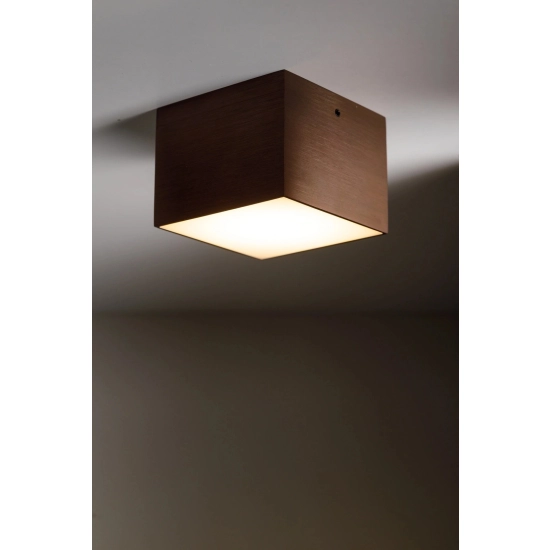 Plafon CUBO METALIK LED 3000K ciemny brąz szczotkowany 42074 Sigma - zdjęcie produktu