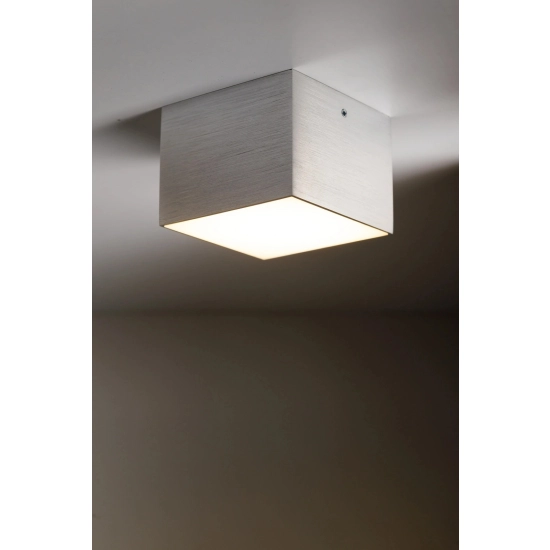 Plafon CUBO METALIK LED 3000K srebrny szczotkowany 42076 Sigma - zdjęcie produktu