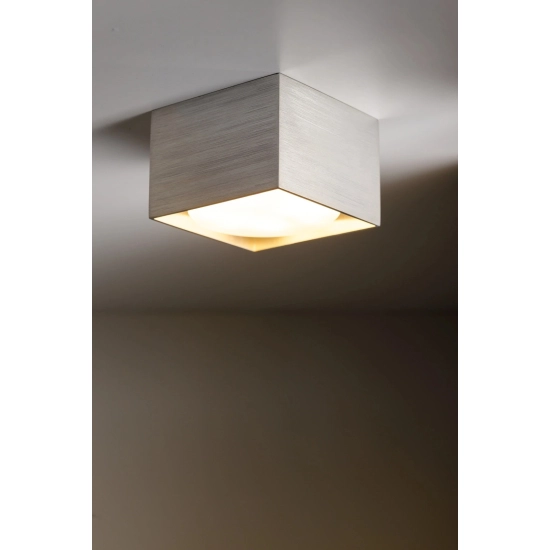 Plafon CUBO METALIK GX53 srebrny szczotkowany 42082 Sigma