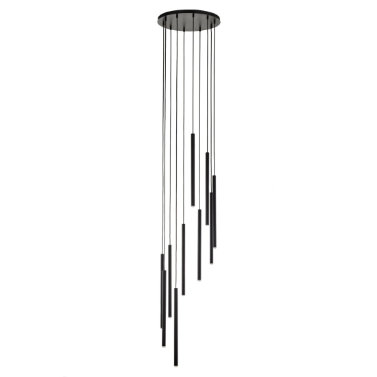 Lampa wisząca SOPEL 10 ANTRESOLA kaskada czarny 42098 Sigma - zdjęcie produktu