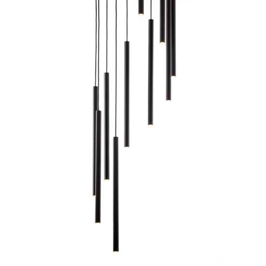 Lampa wisząca SOPEL 10 ANTRESOLA kaskada czarny 42098 Sigma
