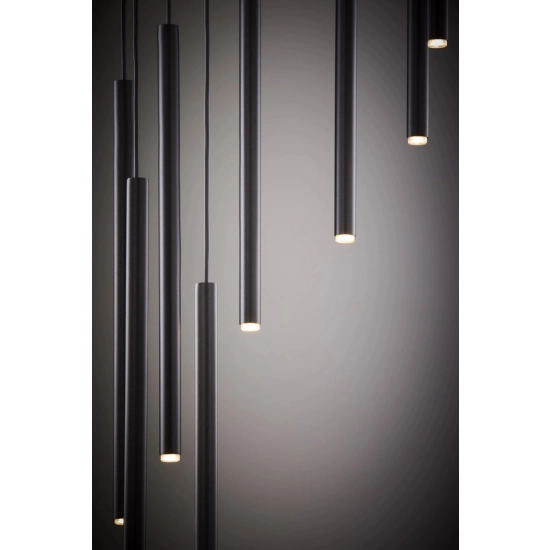 Lampa wisząca SOPEL 10 ANTRESOLA kaskada czarny 42098 Sigma