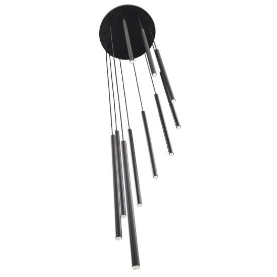Lampa wisząca SOPEL 10 ANTRESOLA kaskada czarny 42098 Sigma