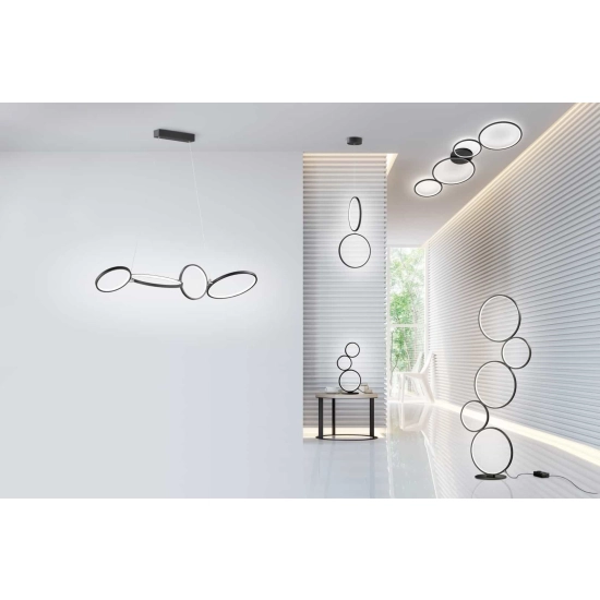 kinkiecik.pl Lampa podłogowa RONDO – 422610532 incl. 1x SMD LED, 36W · 1x 4700lm, 3000K TRIO