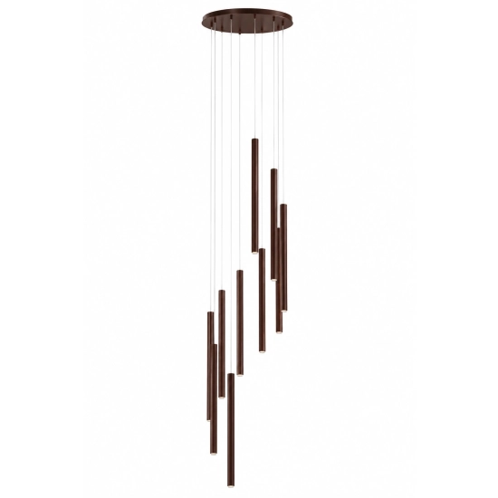 Lampa wisząca SOPEL 10 ANTRESOLA kaskada czekoladowy brąz 42313 Sigma - zdjęcie produktu