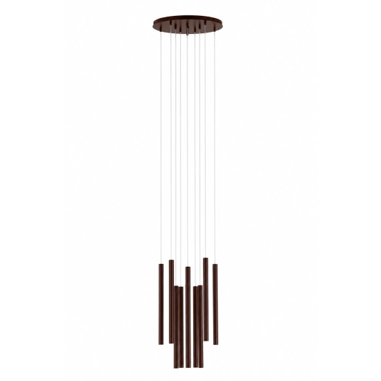 Lampa wisząca SOPEL 10 ANTRESOLA dwa poziomy czekoladowy brąz 42314 Sigma - zdjęcie produktu