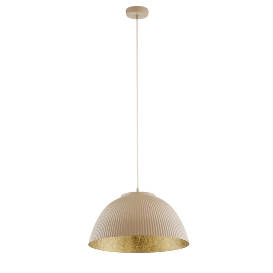 Lampa wisząca LADY ryflowana ciepły beż złoty 42317 Sigma - zdjęcie produktu