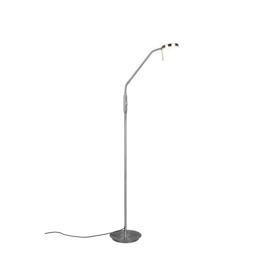 kinkiecik.pl Lampa podłogowa LED nikiel MONZA 423310107 TRIO