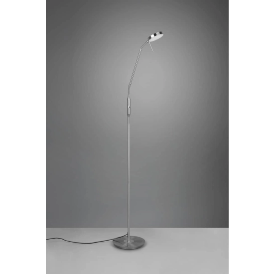 kinkiecik.pl Lampa podłogowa LED nikiel MONZA 423310107 TRIO