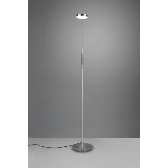 kinkiecik.pl Lampa podłogowa LED nikiel MONZA 423310107 TRIO