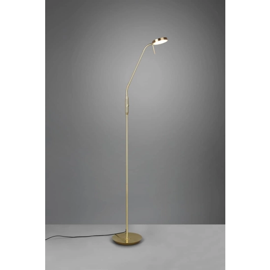 kinkiecik.pl Lampa podłogowa LED mosiądz MONZA 423310108 TRIO