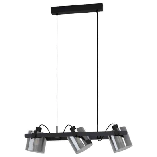 kinkiecik.pl Lampa wisząca czarna HORNWOOD 2 43606 EGLO