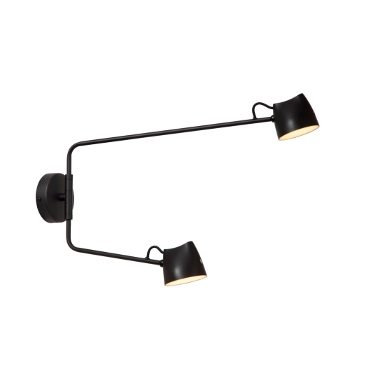 MILNE Kinkiet LED Dim. 2x6W 2700K czarny 44216/12/30 Lucide - zdjęcie dodatkowe 2