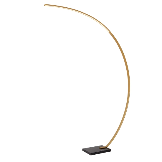 CURVE Arc Lampa podłogowa LED Dim. 1x15W 2700K złoty mat 44700/11/02 Lucide - zdjęcie produktu