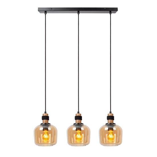 ILONA Lampa wisząca 3xE27 Amber 45408/03/62 Lucide - zdjęcie produktu