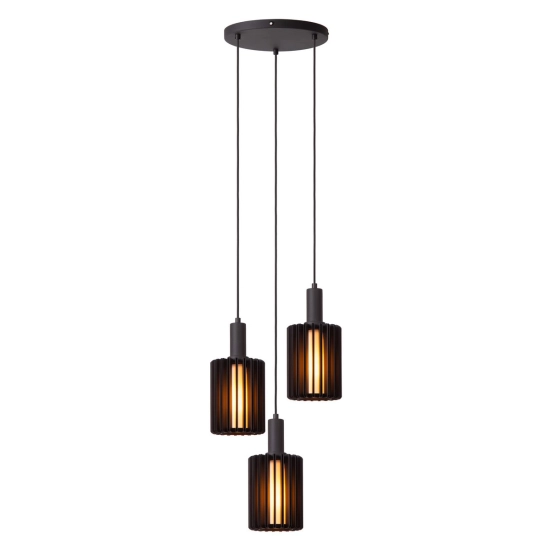 LAMBRES Lampa wisząca 3xE27 czarny 45410/13/30 Lucide - zdjęcie produktu