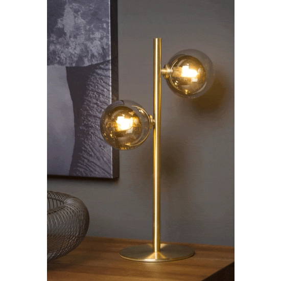 TYCHO lampa stołowa G9 satyna mosiądz 45574/02/02 Lucide - zdjęcie dodatkowe 2