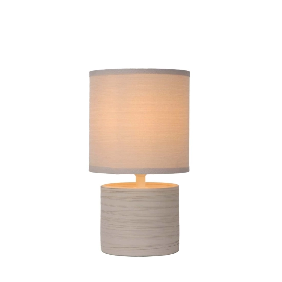 Lampa stołowa GREASBY Ø 14 cm 1xE14 beżowy 47502/81/38 Lucide - zdjęcie produktu