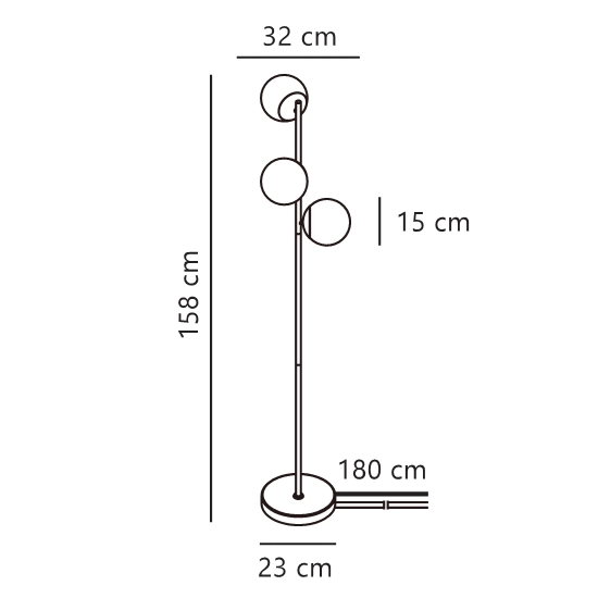 Lampa podłogowa Lilly – mosiężna 48613035 Nordlux