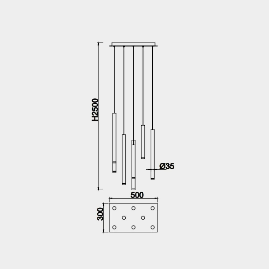 Lampa wisząca Mantra Cala 8083MA - zdjęcie dodatkowe 2