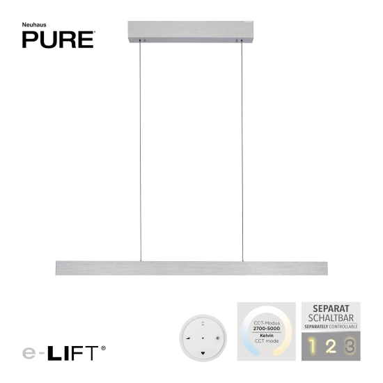 Lampa wisząca Pure E-motion Aluminium 2570-95 Paul Neuhaus - zdjęcie produktu