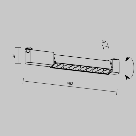 Lampa szynowa Points Rot Unity 4000K 10W 30° TR010-1-10W4K-M-W-DE Maytoni - zdjęcie dodatkowe 5