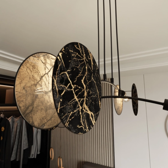 Lampa wisząca MOTIF 4 MARBLE 1327/4 EMIBIG Lighting