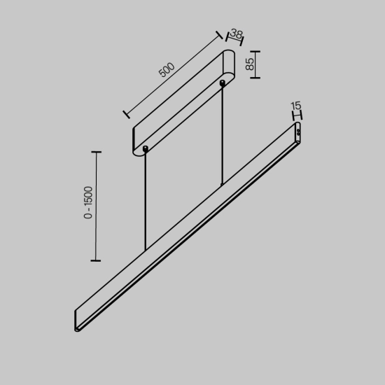 Lampa wisząca Ephoria 36W 90° P109PL-36W2.7-6K-W Maytoni - zdjęcie dodatkowe 4