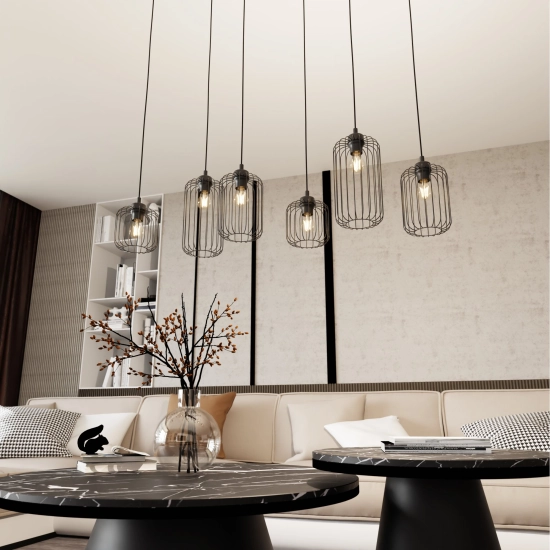 Lampa wisząca VANDER 6 BL 1365/6 EMIBIG Lighting