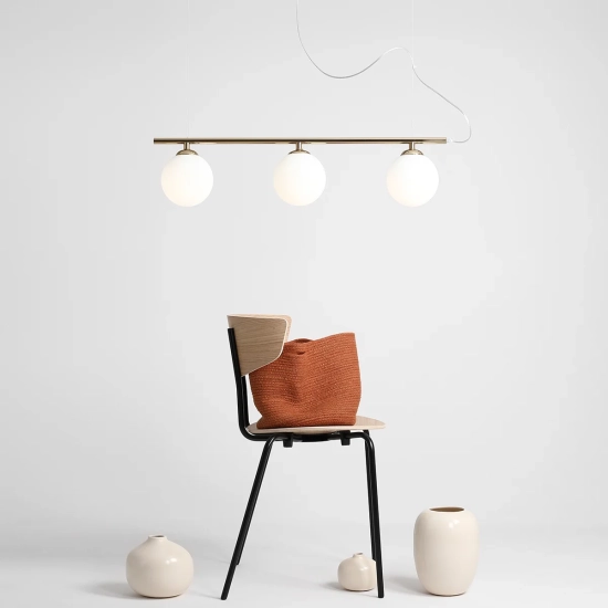 LAMPA WISZĄCĄ BERYL GLASS 3 ZŁOTY 1006E_30 ALDEX - zdjęcie produktu