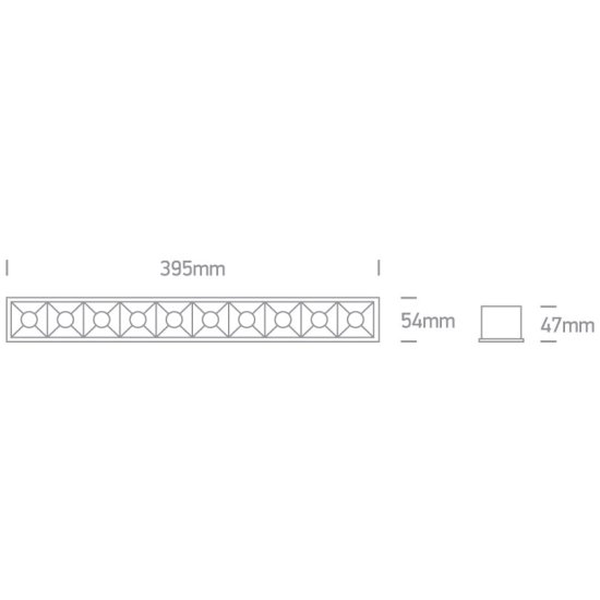 Avgi 50006B/W/W czarny wpust z odbłyśnikiem ciemny chrom COB LED 3000K 40W; nieściemnialny zasilacz LED w zestawie ONE LIGHT