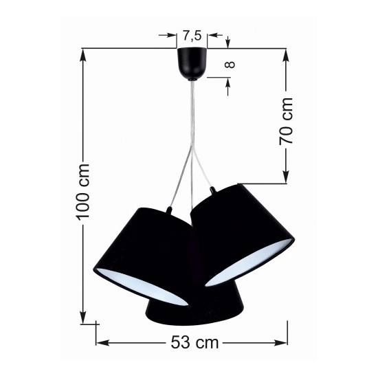 Lampa wisząca Laura 070-077 MacoDesign ------ wysyłka 24H -------